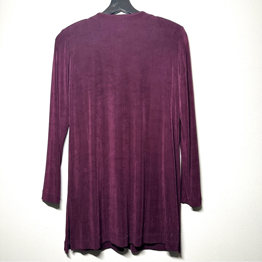Vintage Rabbit Rabbit Rabbit 2 Piece Set Purple Maroon Cardigan & Tank Top Y2K - Picture 2 of 9